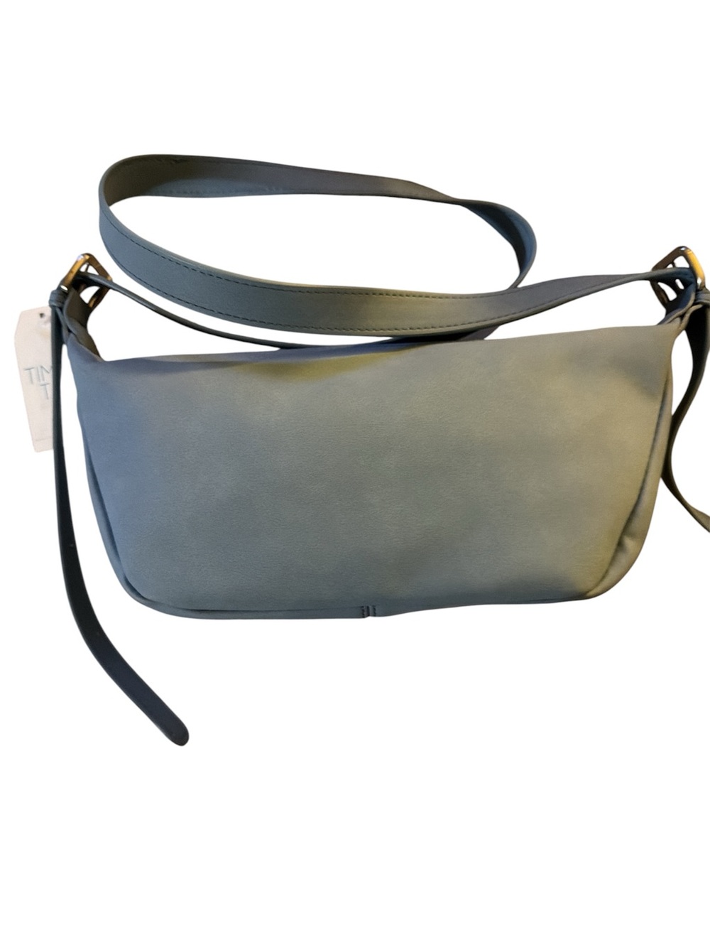 Time and Tru Women's Bean Sling Crossbody Handbag in Blue